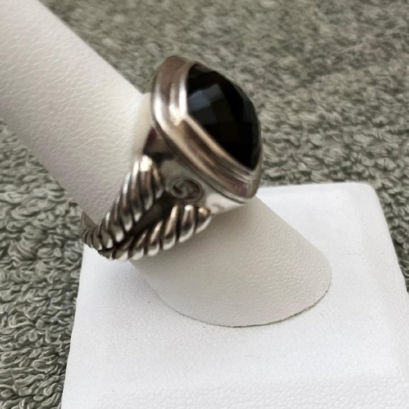 David Yurman Albion Black Onyx Ring - Picture 7 of 8